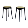 Pair of stools vintage 60s Plastunic