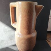 Pichet vintage en céramique mouchetée, années 1970