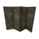 Paravent 4 feuilles en papier peint époque fin XVIIIème début XIXème