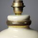 Vintage 1980s-90s Le Dauphin Dynastie crackle-glazed earthenware lamp