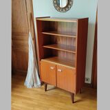 Bookcase glazed wardrobe scandinavian design 60s