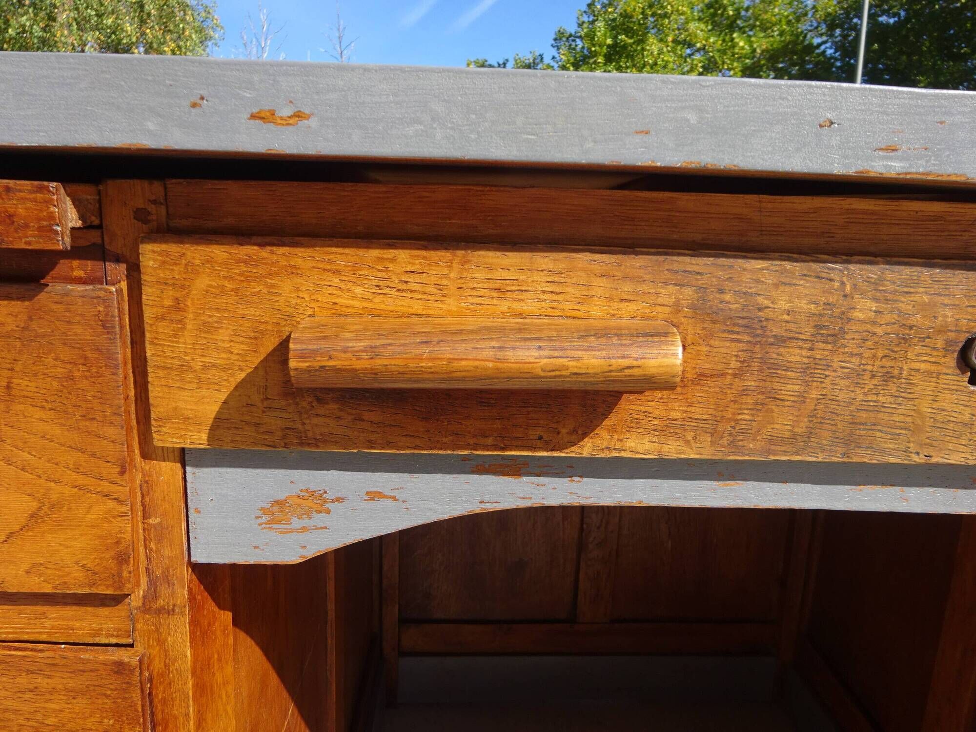 Vintage oak desk