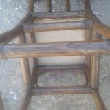 Chaise haute en bambou avec son coussin