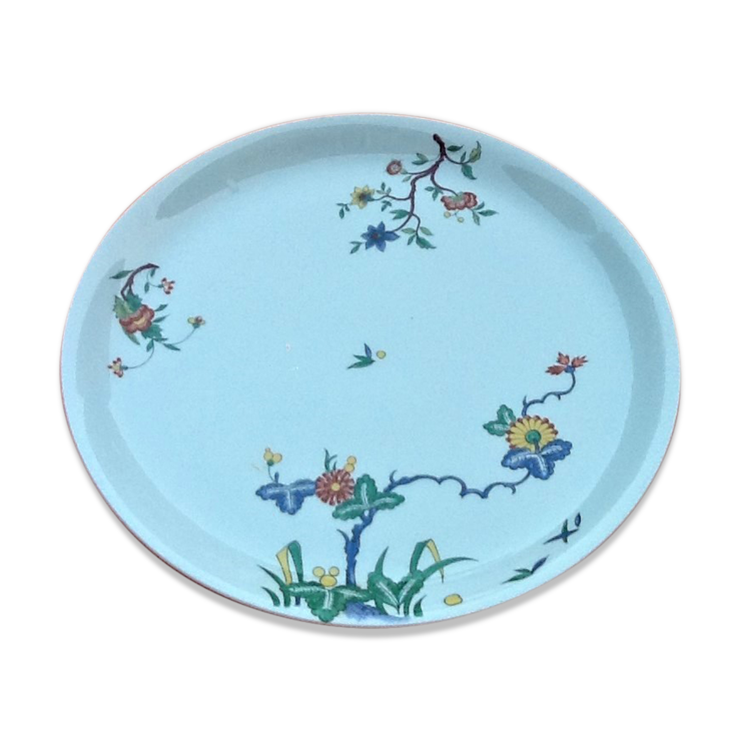 Porcelain de Paris service dish Décor Château de Condé
