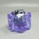 1970s Stunning Purple Smoking Set By Antonio Imperatore in Murano Glass. Ma