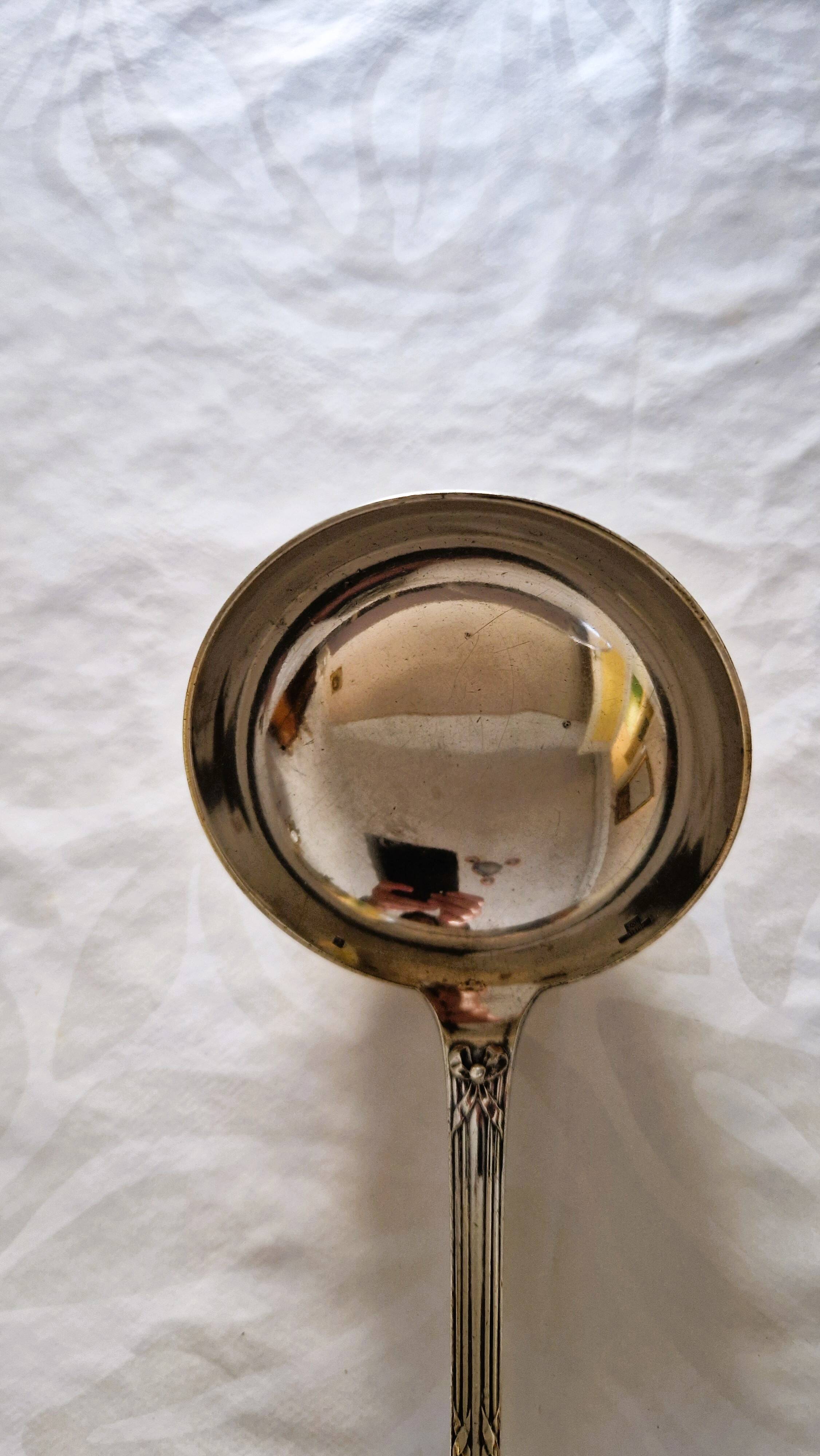 Louche silverware Christofle model Ribbons