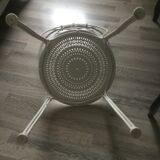 White metal chair