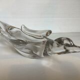 Trinket bowl swallow crystal valves the chatel France