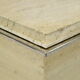 Vintage coffee table side table travertine chrome fedam belgium 1970s design
