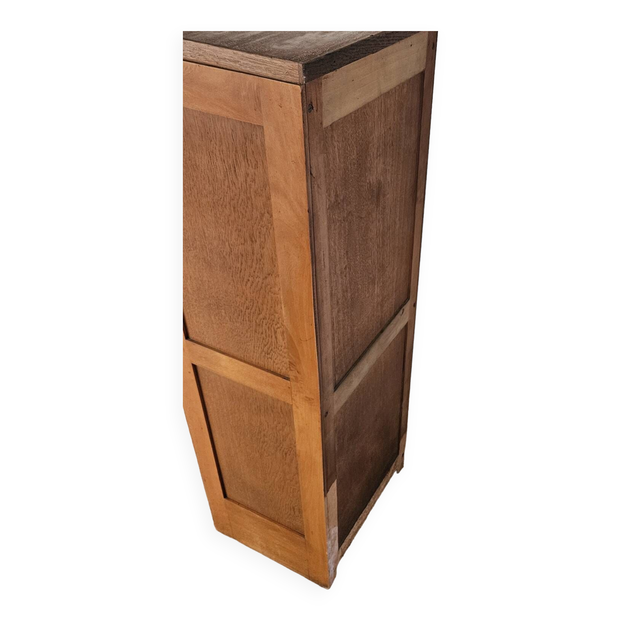 Gradiam oak curtained filing cabinet