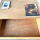 Three-drawer commode ARP — Minvielle, oak and lacquered metal, France, years