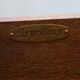 Reprodux Bevan Funnell chest of drawers with a leather top