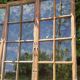 Lot of 4 oak windows H141xL112/117cm old small panes
