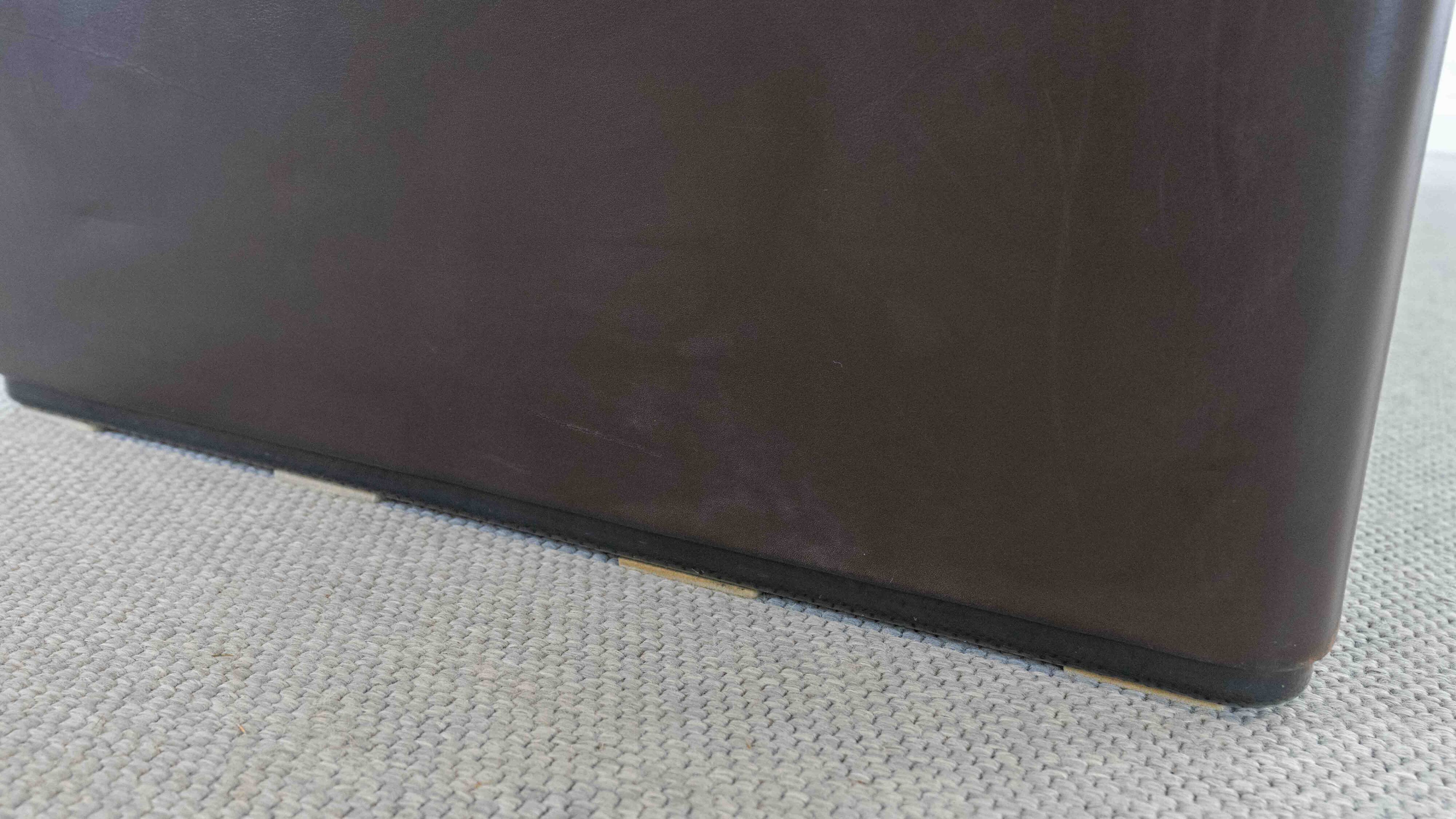 Cassina Maralunga 3seat-Sofa in darkbrown leather by Vico Magistretti