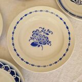 Set of 12 mismatched dinner plates