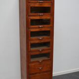 Vintage German pine haberdashery cabinet, 1950s