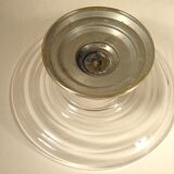 Art deco cup in glass and metal