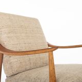 Fd144 Easy Chairs in Oak and Teak by Peter Hvidt & Orla Mølgaard-Nielsen for France & Daverkosen