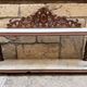 Petite étagère murale/console d’appoint Napoléon III — noyer sculpté e