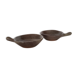 Paire de poelon en grés