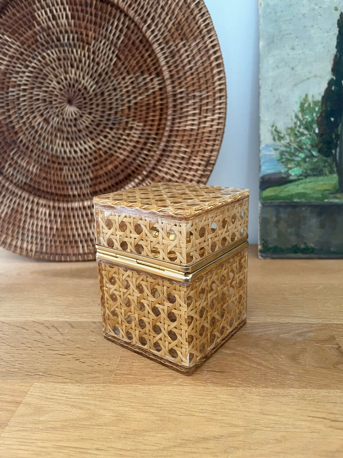 Vintage cane and plexi lighter