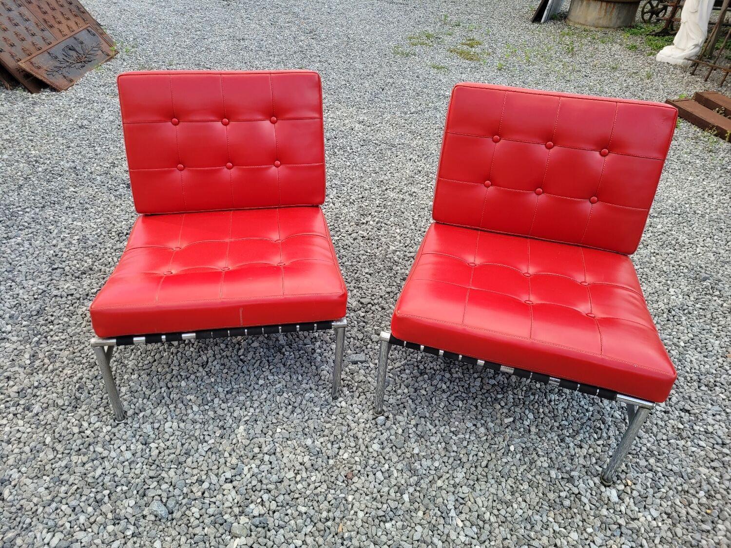 Pair of low chairs from the 70s