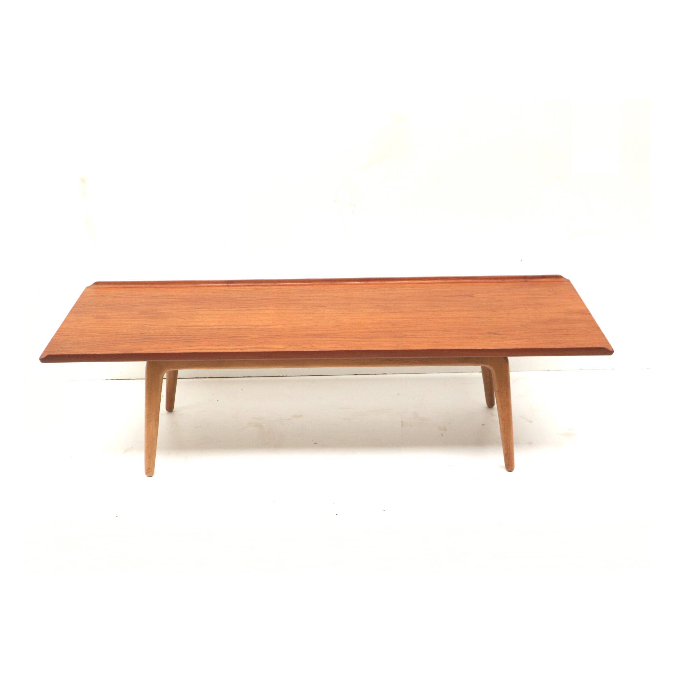 Large vintage coffee table by Arnold Madsen & Henry Schubell for Bovenkamp