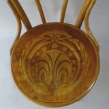 Vienna bistro chair N°18 wood-curved by KOHN, 1910 wooden seat,