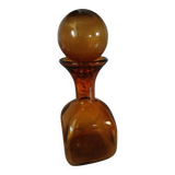 Vintage amber glass carafe