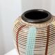 Cream-ivory and multicolor ceramic vase No 27/15 by Dümler & Breiden, German 1960s Mid-Century