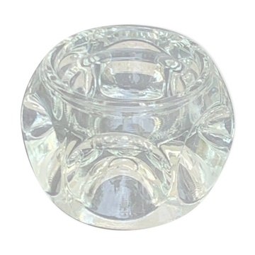 Cendrier en verre motif 1970