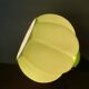 Lampe de table articulée moderniste en verre et laiton à boîtier vert