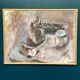 Original Swedish Oil On Canvas – “Stilleben” By Anna Jonsson – Vintage & Framed – 56.5 × 75.5 Cm (22.2" × 29.7")