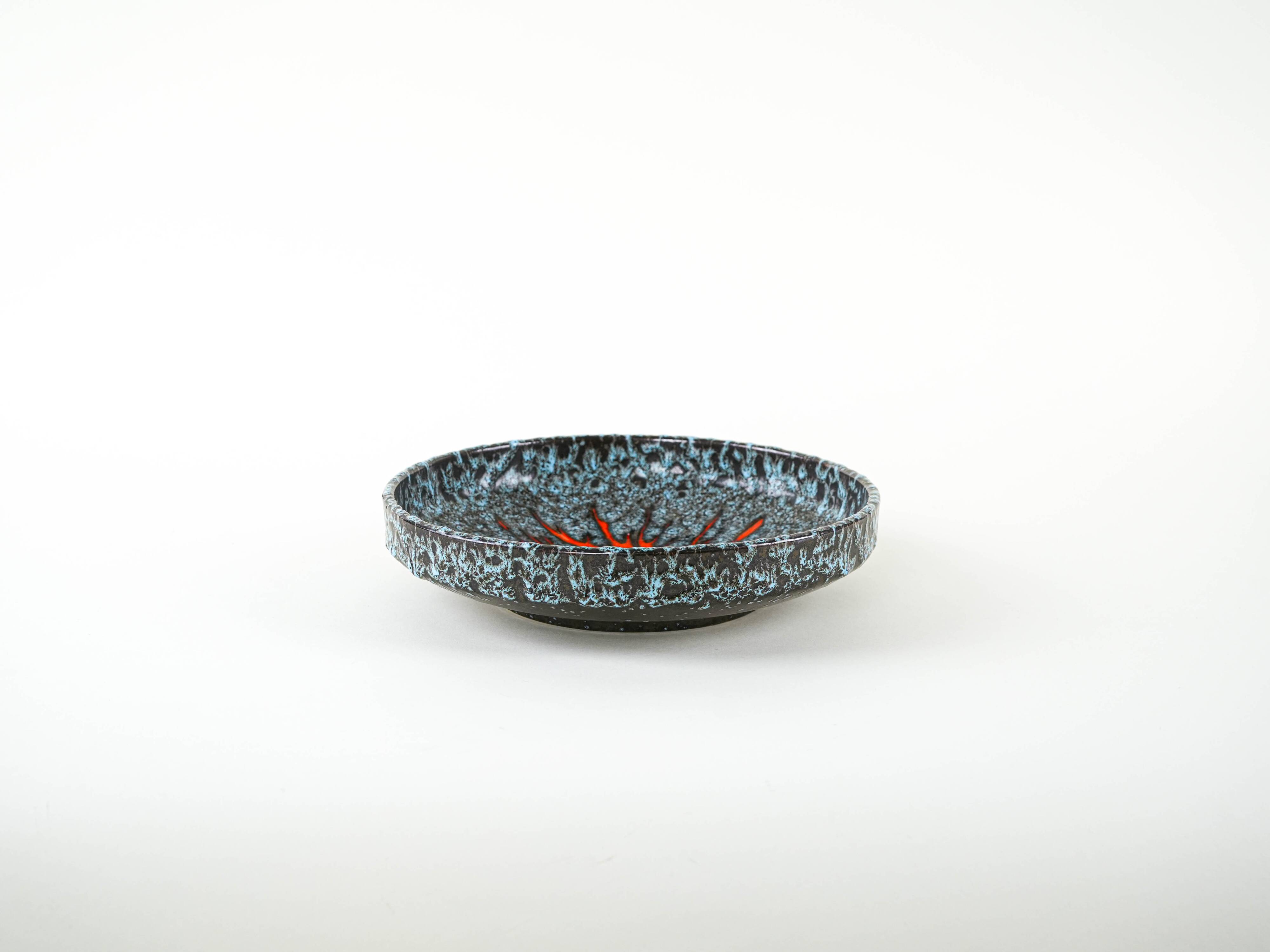 Ceramic plate, German design, 1960s, made in West Germany