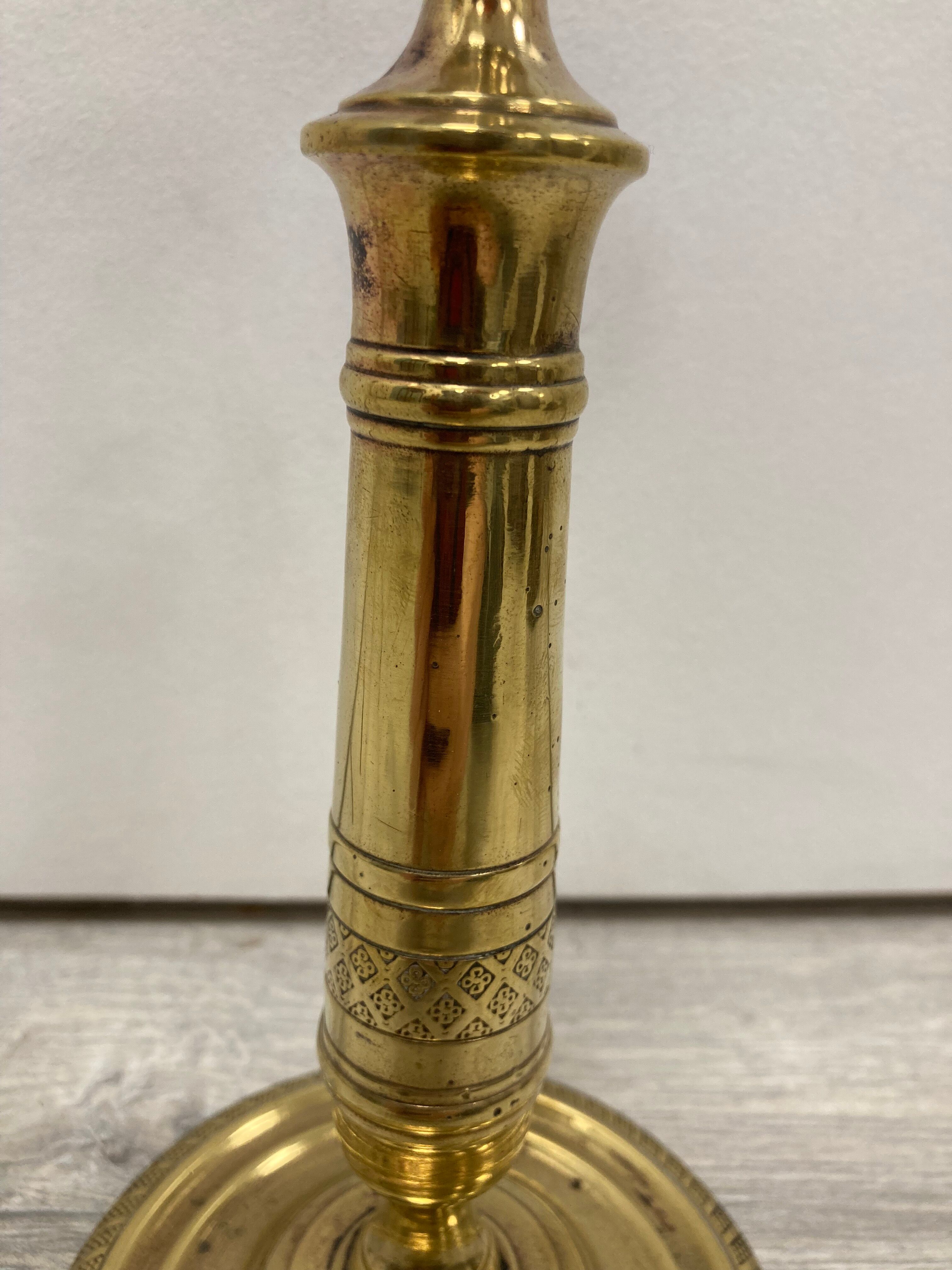 Bougeoir en laiton vintage