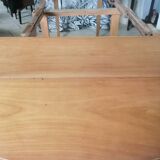 Six-legged round cherry table