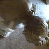 Sculpture en bronze peint