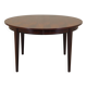 Round rosewood table, Danish design, 1970s, manufacturer: Omann Jun