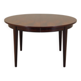 Round rosewood table, Danish design, 1970s, manufacturer: Omann Jun