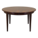 Round rosewood table, Danish design, 1970s, manufacturer: Omann Jun