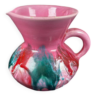 Small pink Vallauris pitcher vase
