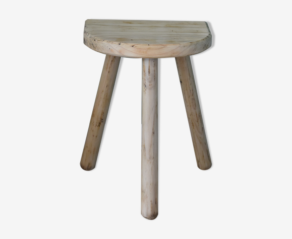 Tabouret tripode en pin