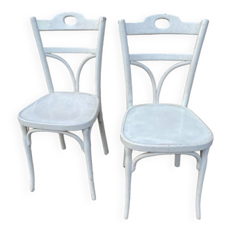 Duo of peasant chairs