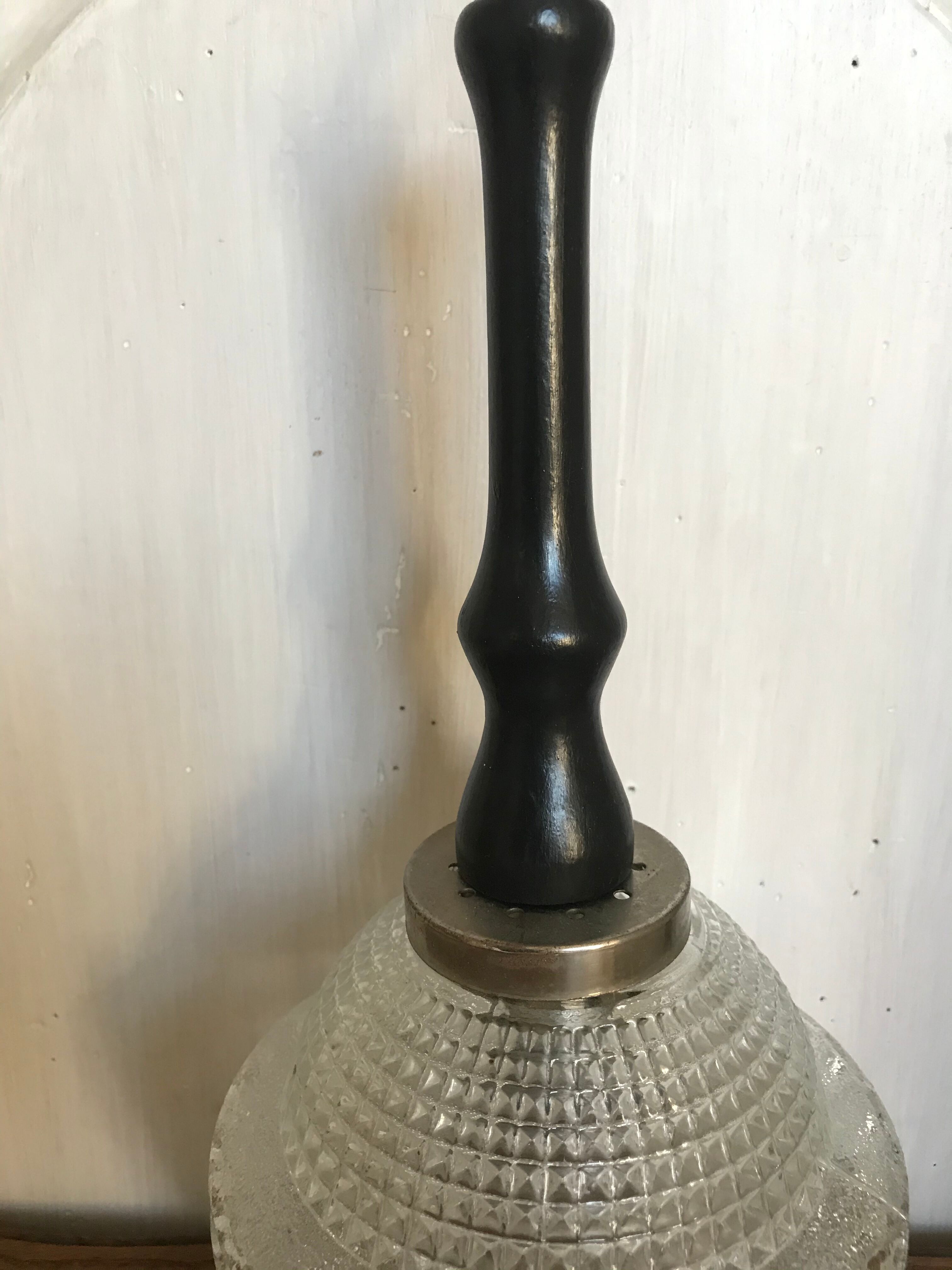 Glass hanging lamp 1960