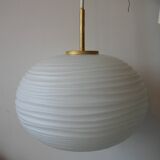 Ancien globe abat jour luminaire en verre suspension déco vintage rétro