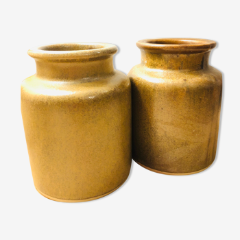 Ancient sandstone mustard pots