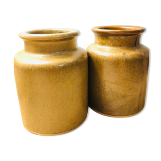 Ancient sandstone mustard pots