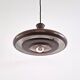 Dark brown Optima pendant lamp by Hans Due for Fog & Mørup, Denmark 1970s