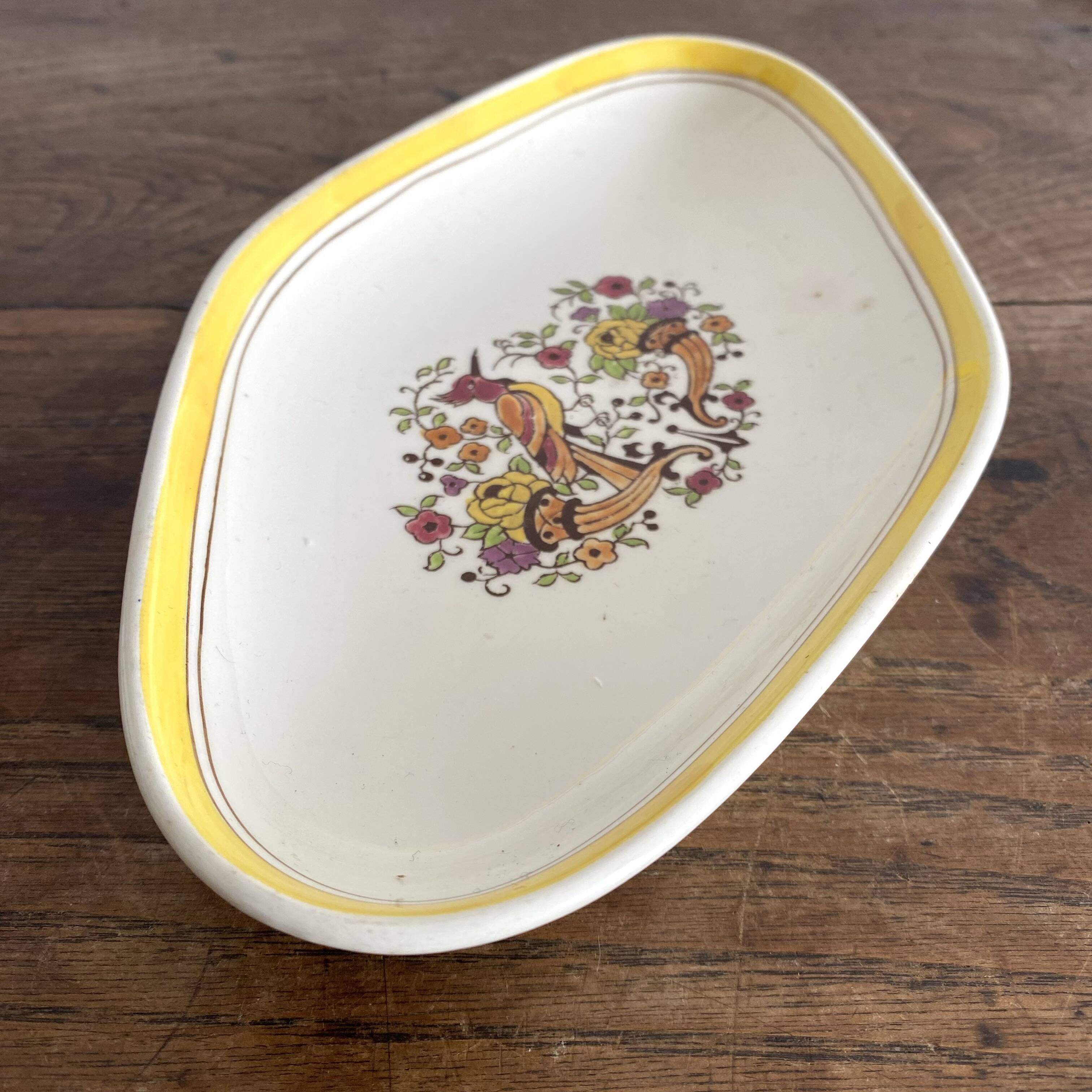 Antique Boch La Louvière Belgium dish