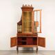 Antique Art Nouveau display cabinet in mahogany, Italy, 19th century.